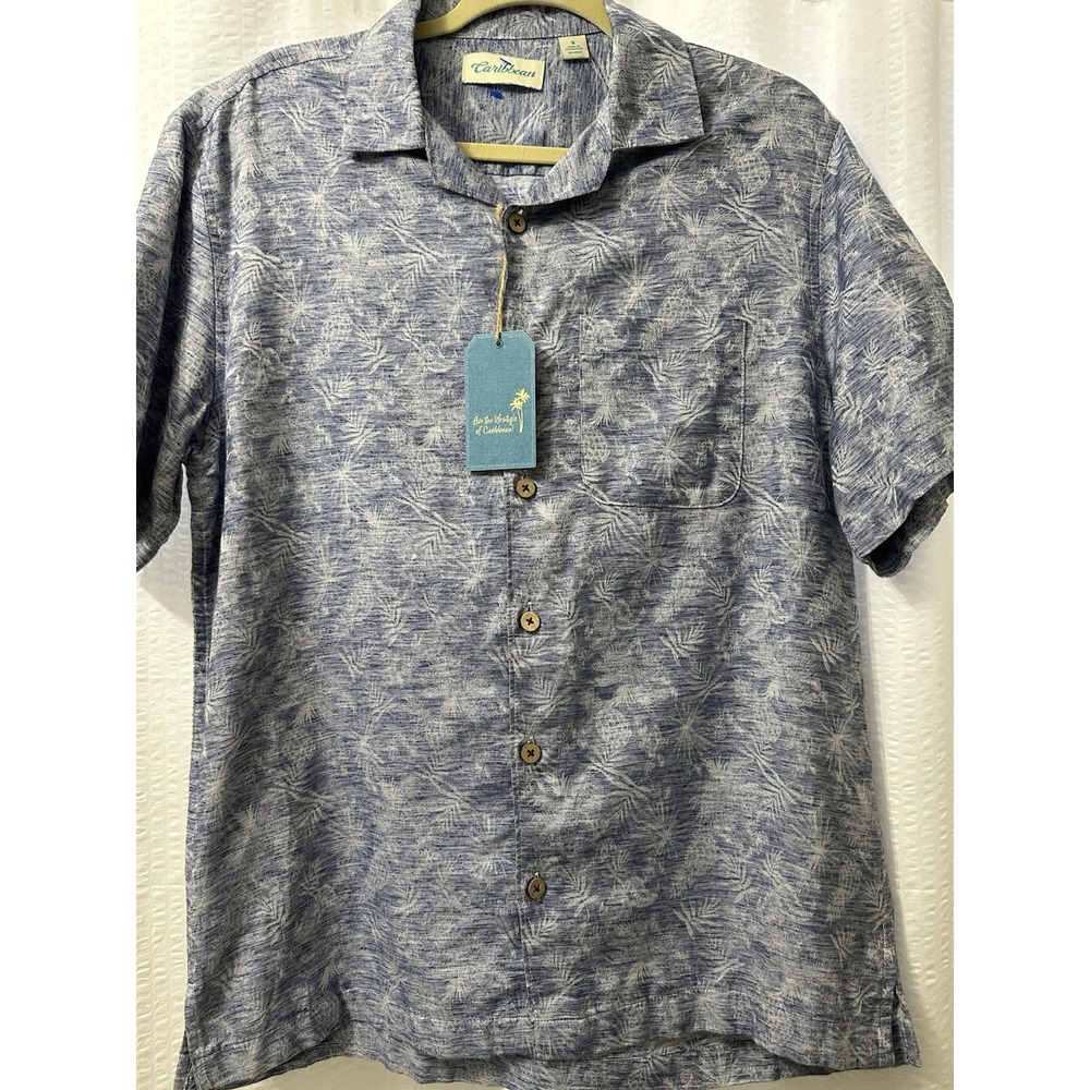 Mens Caribbean (Roundtree &‎ York) short sleeve shirt size S New with tags